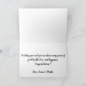 リッおもしろいトマン生まれたばかりのベビー カード (内部)