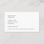 リッお洒落トマウス育児名刺 名刺 (裏面)