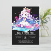 リッお洒落トルプリンセス誕生日 招待状 (スタンド正面)