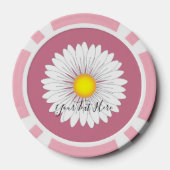 リッかわいらしトデイジーピンクエ無地のッジトランプのポーカーチップセット ポーカーチップ (裏面)