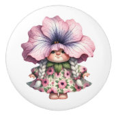 リッかわいらしトルフローラガール格言 セラミックノブ (正面)