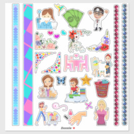 リッかわいらしトルプランナーバラエティのシール&和紙 シール