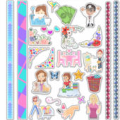 リッかわいらしトルプランナーバラエティのシール&和紙 シール (正面)