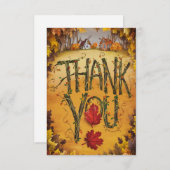 リッかわいらしトル秋秋 サンキューカード (正面/裏面)