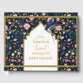 リッエレガントトルバードフローラベビーシャワーゲストブック ゲストブック (正面)