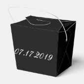 リッエレガントトルブラックボックス結婚ズゲストのお願い フェイバーボックス (裏面サイド)