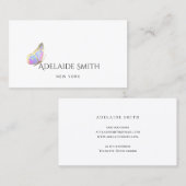 リッエレガントトル・バタフライ・ロゴ・ビジネス・カード 名刺 (正面/裏面)