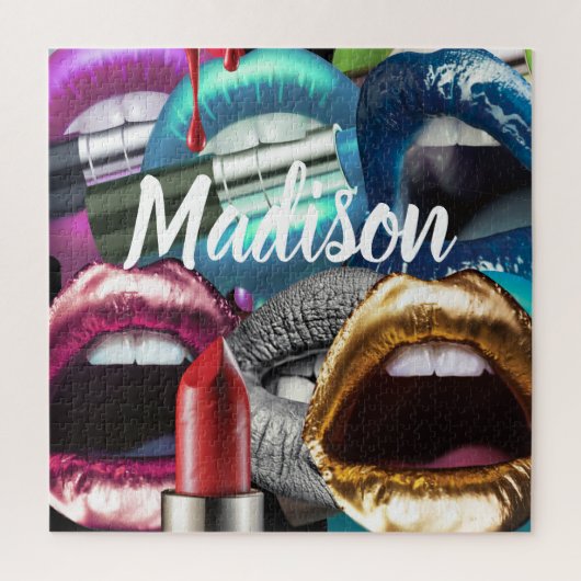 リッエレガントプススタイリッシュバッドガールカスタムパーソナライズされた ジグソーパズル (縦)