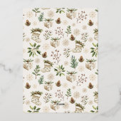 リッエレガントメリート企業のホリデーパーティー 箔招待状 (裏面)