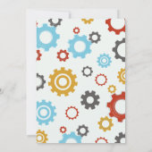 リッカラフルトルロボットパーティーテーマ誕生日 招待状 (裏面)