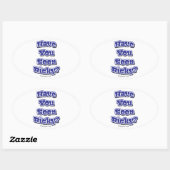 リッキーを見た? 楕円形シール (シート)