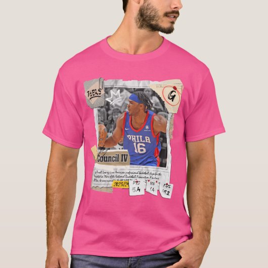 リッキー・カウンシルIvバスケットボールアート76Ers 3 Tシャツ (正面)