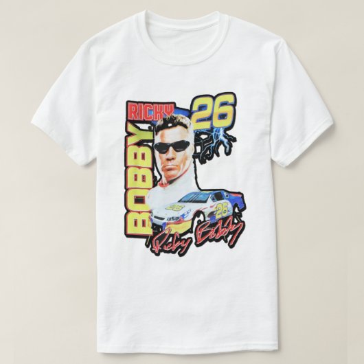 リッキー・ボビー・ヴィンテージ・レース Tシャツ (デザイン正面)