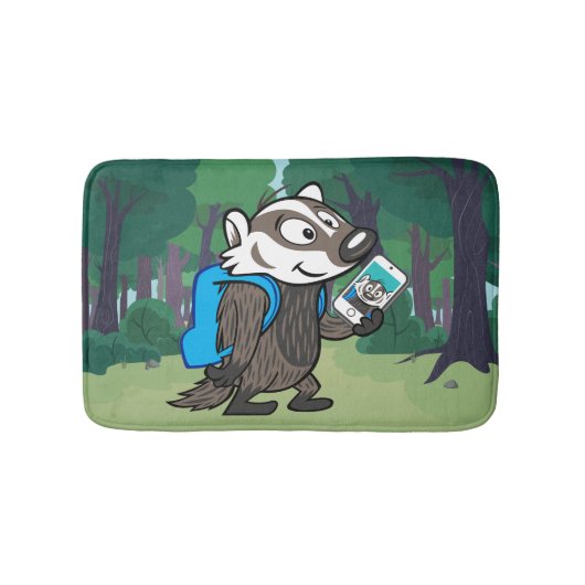 リッキー·ラクーン| Boomer Badger Selfie氏 バスマット (正面)