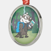 リッキー·ラクーン| Boomer Badger Selfie氏 メタルオーナメント (左)