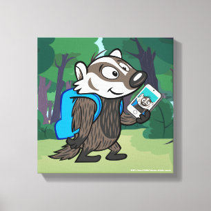 リッキー・ラクーン Boomer Badger Selfie キャンバスプリント