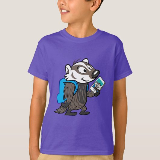 リッキー・ラクーン | Boomer Badger Selfie Tシャツ (正面)