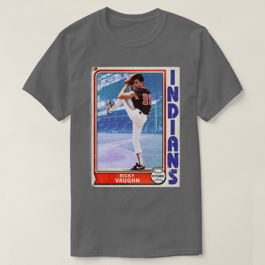 リッキー・ワイルドヴォーンレトロトレーディングd tシャツ (デザイン正面)