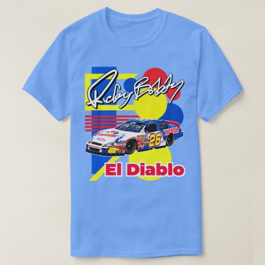 リッキーBobby Ricky Bobby El Diablo SHAKE AND BAKE Tシャツ (デザイン正面)