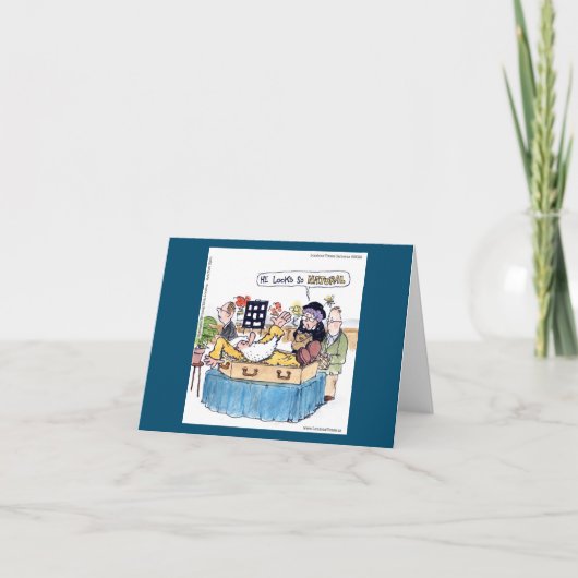 リックおもしろいロンドンオールドヒッピー漫画 カード (正面)