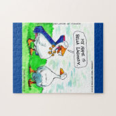 リックおもしろいロンドングースバンパイア着用ベル ジグソーパズル (横)