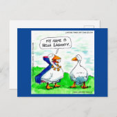 リックおもしろいロンドングースバンパイア着用ベル ポストカード (正面/裏面)