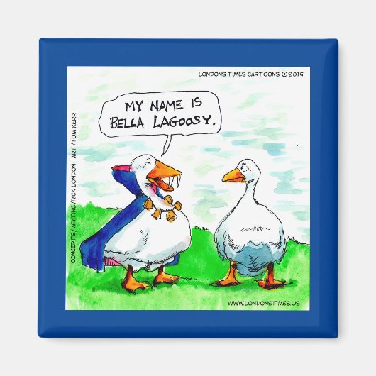 リックおもしろいロンドングースバンパイア着用ベル マグネット (正面)