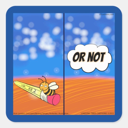 リックおもしろいロンドンシェイクスピア漫画 スクエアシール (正面)