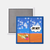 リックおもしろいロンドンシェイクスピア・ハムレット・ビー マグネット (正面/裏面)