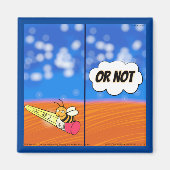 リックおもしろいロンドンシェイクスピア・ハムレット・ビー マグネット (正面)