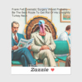 リックおもしろいロンドントルコ美容外科漫画 シール (シート)