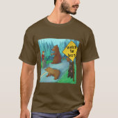 リックおもしろいロンドンベアーズウィズウォッチズ漫画 Tシャツ (正面)