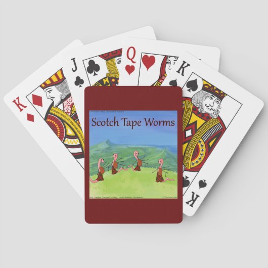 リックおもしろいロンドンワーム・オブ・スコットランド漫画 トランプ (裏面)