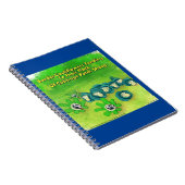 リックおもしろいロンド縁どンコリーフラワー漫画 ノートブック (右側)