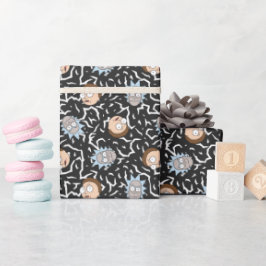 リックとモティの稲妻パターン ラッピングペーパー