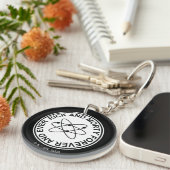 リックとモティ永遠に永遠に刻まれる原子団バッジ キーホルダー (正面右)