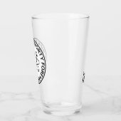 リックとモティ永遠に永遠に刻まれる原子団バッジ タンブラーグラス (左)