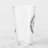 リックとモティ永遠に永遠に刻まれる原子団バッジ タンブラーグラス (右)