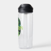 リックとモティ落下引用文バッジ ウォーターボトル (背面)