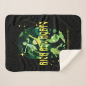 リックとモティ落下引用文バッジ シェルパブランケット (正面(横))