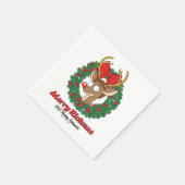 リックとモティ |トナカイのモーティメリーリクマス スタンダードカクテルナプキン (角)