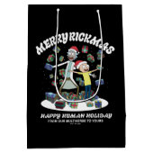 リックとモティ |リクメリーマスプレゼント ミディアムペーパーバッグ (裏面)