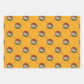 リックとモティ |休日リースパターン ラッピングペーパーシート (正面)