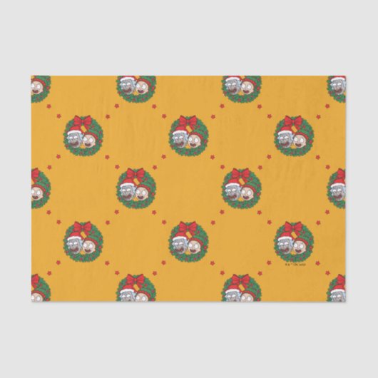 リックとモティ |休日リースパターン 薄葉紙 (正面)