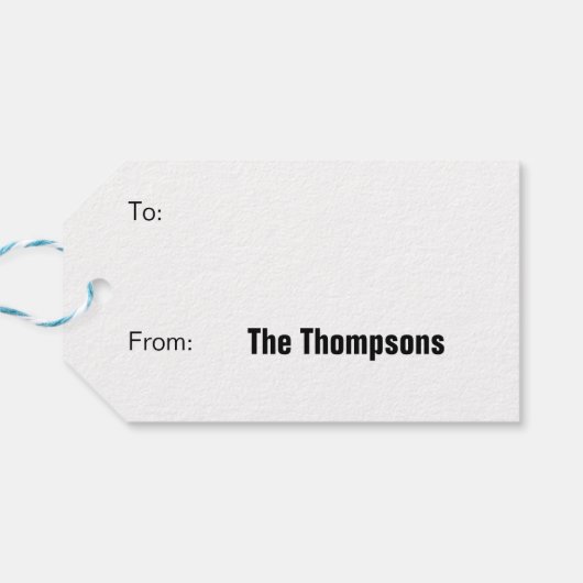 リックとモティ |雪だるまシーズンの挨拶 ギフトタグ (裏面横)