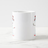 リックとモティ |雪だるまシーズンの挨拶 ジャンボコーヒーマグカップ (正面)