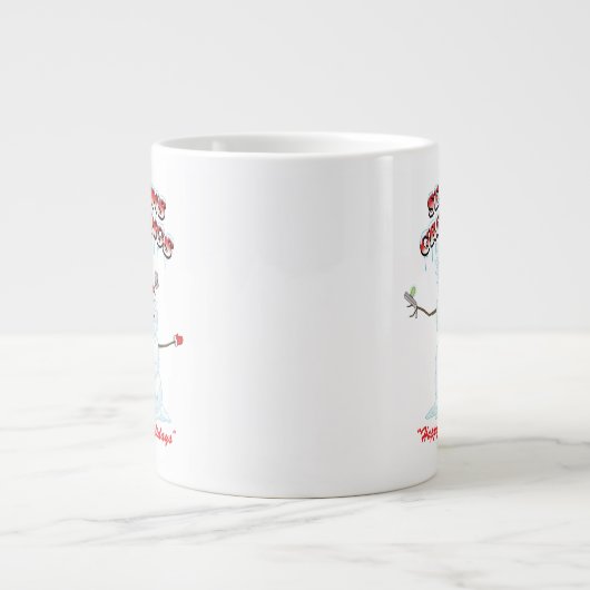 リックとモティ |雪だるまシーズンの挨拶 ジャンボコーヒーマグカップ (正面)