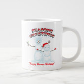 リックとモティ |雪だるまシーズンの挨拶 ジャンボコーヒーマグカップ (右)