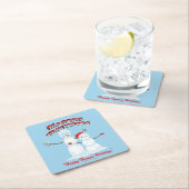 リックとモティ |雪だるまシーズンの挨拶 スクエアペーパーコースター (インサイチュ)