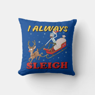 リックとモティ   I Always Sleigh クッション
